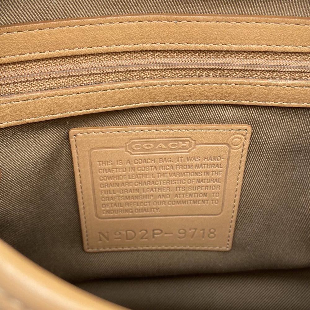 Coach Tan Leather Shoulder Bag - Picture 8 of 9